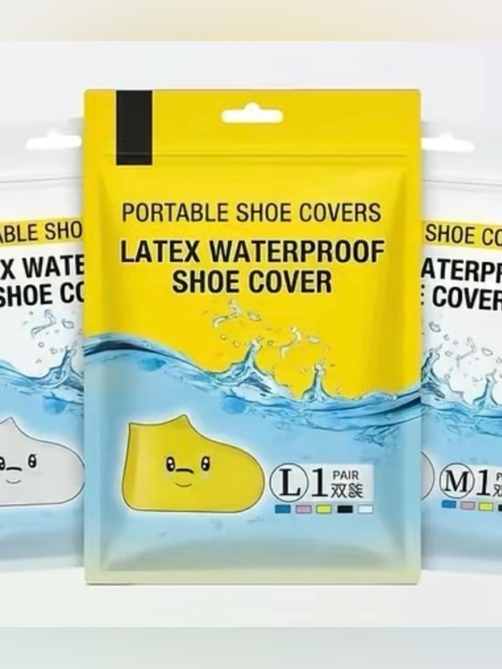 5-Pack Family Waterproof Silicone Shoe Covers Reusable